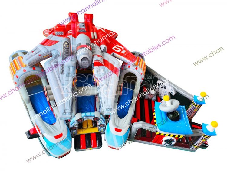 giant starship inflatable playground