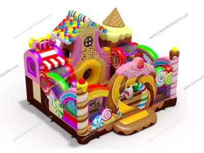 candy store inflatable playground