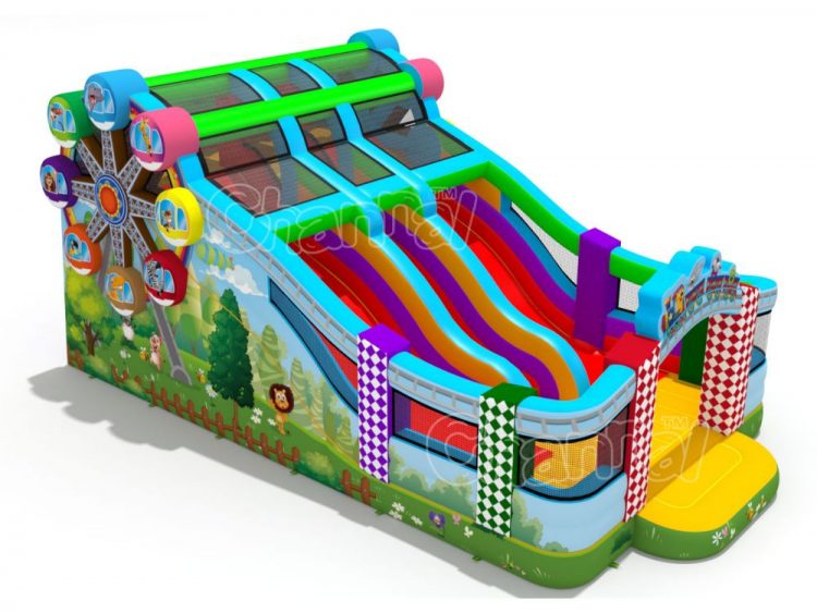 amusement park inflatable slide