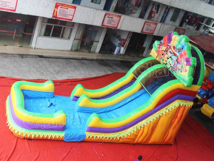 Mexican fiesta inflatable waterslide