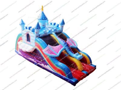 dragon sky castle inflatable slide