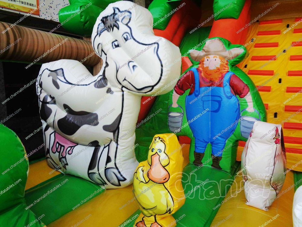 Farm Barn Inflatable Slide Channal Inflatables