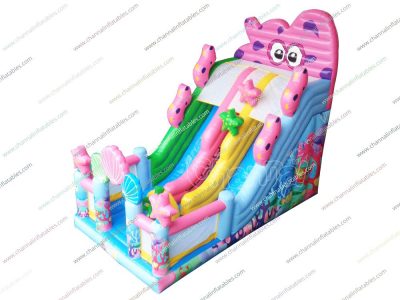 octopus inflatable double slide