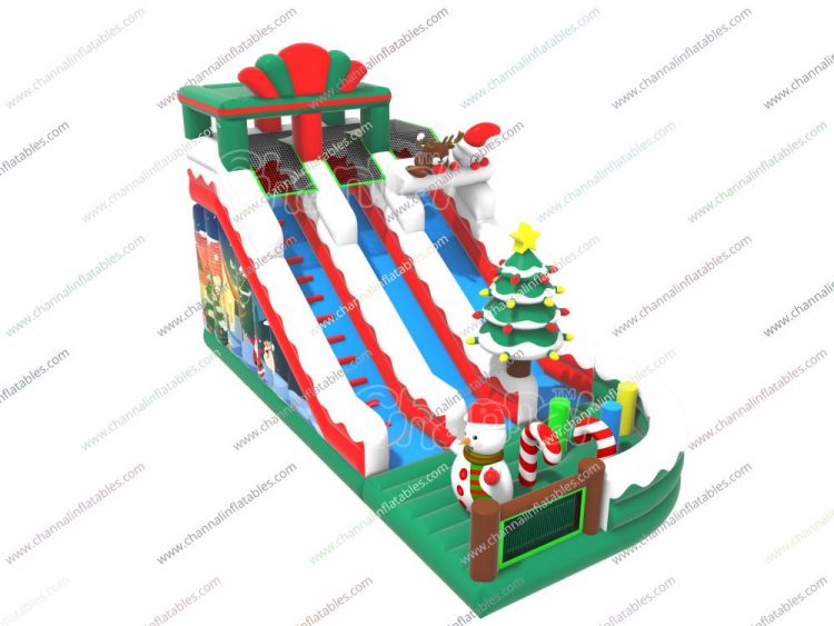 Christmas inflatable slide