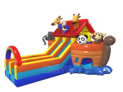 Noah's ark inflatable slide