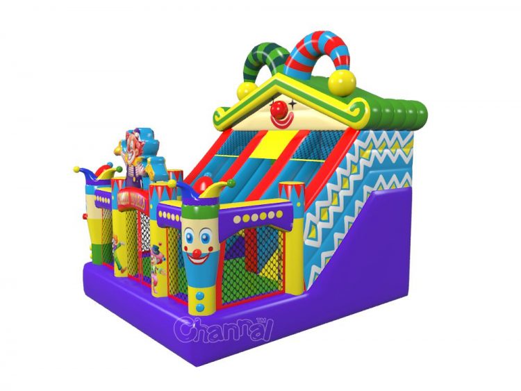 original design circus theme inflatable slide for kids