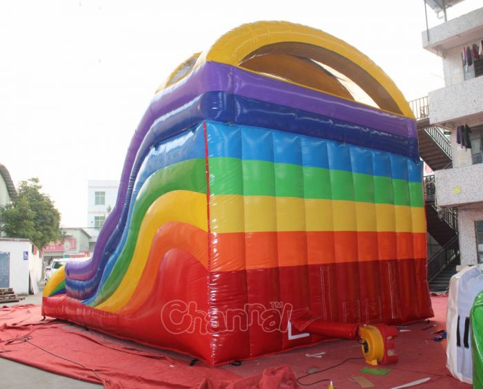 back side of rainbow slide