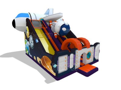 space exploration inflatable slide for kids