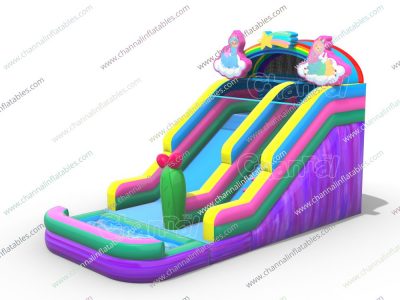 llama inflatable water slide
