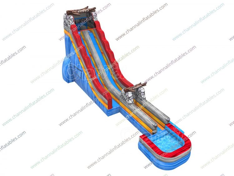 river run inflatable water slide