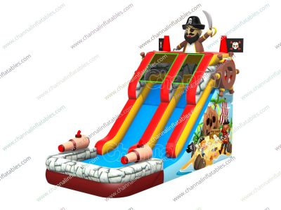 pirate inflatable slide