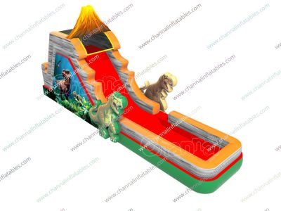 dinosaur inflatable water slide