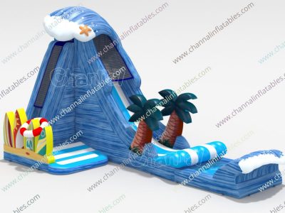 giant wave inflatable water slide