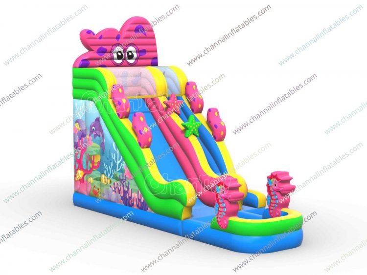 octopus inflatable water slide