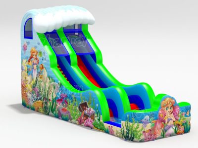 mermaid inflatable water slide