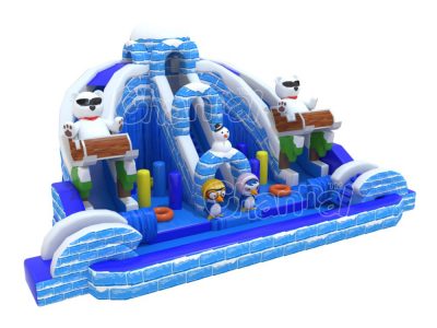 icy dome inflatable water slide