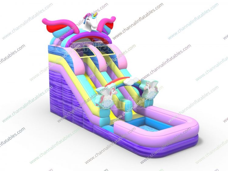 unicorn inflatable water slide