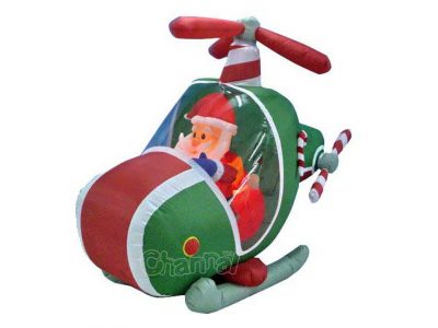 blow up christmas helicopter santa for wholesale