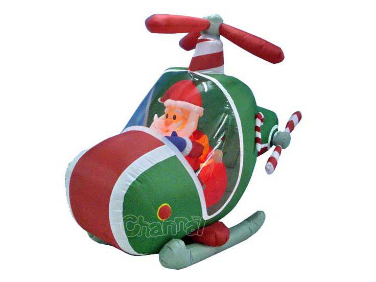 blow up christmas helicopter santa for wholesale