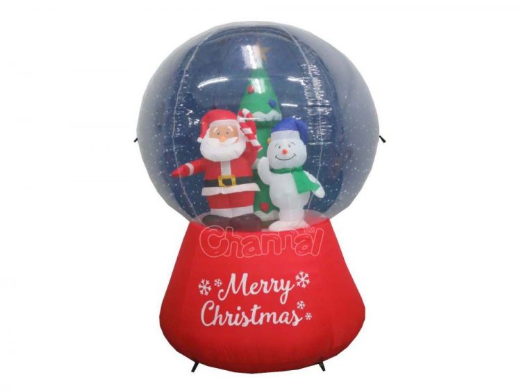 inflatable santa snow globe for wholesale