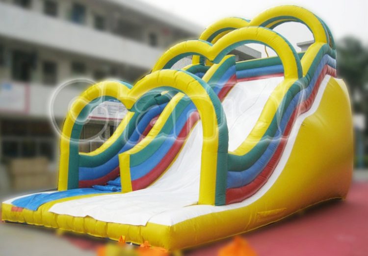 yellow arches inflatable slide