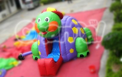 mini turtle inflatable slide