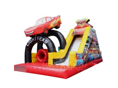 cars lightyear inflatable slide