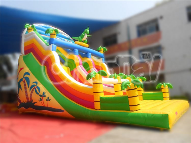 Denver themed inflatable slide