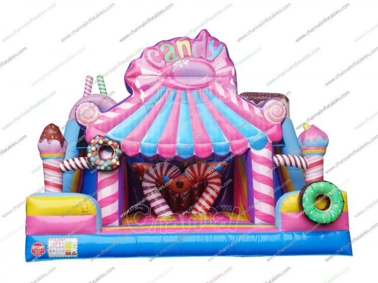 candy shop inflatable slide