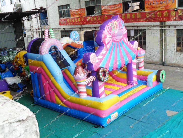 candy store inflatable playground