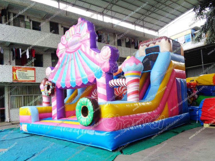 inflatable candy shop slide for sale