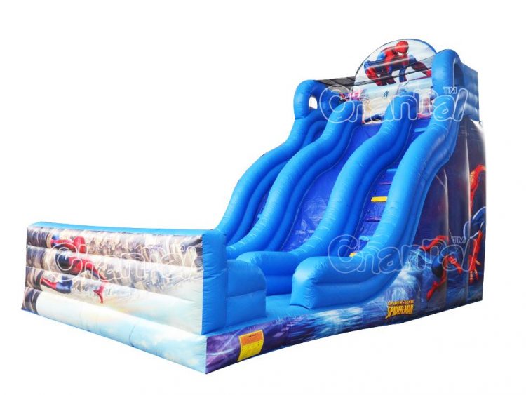 spider man inflatable slide