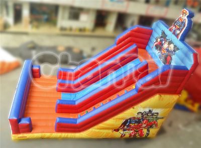 superman inflatable slide