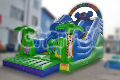 safari inflatable slide