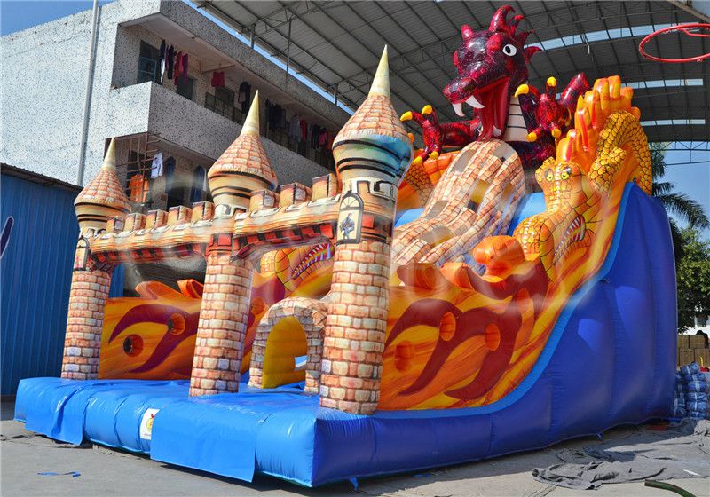 Devil Dragon Castle Inflatable Slide - Channal Inflatables