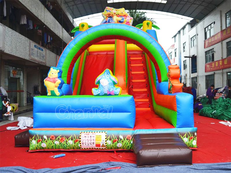 Winnie The Pooh Inflatable Slide Channal Inflatables