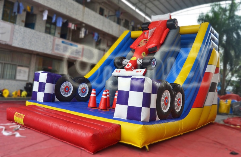Racecar Inflatable Slide Channal Inflatables