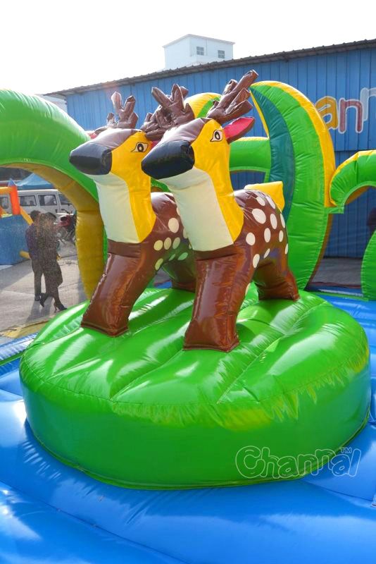 Tiger Inflatable Slide Channal Inflatables