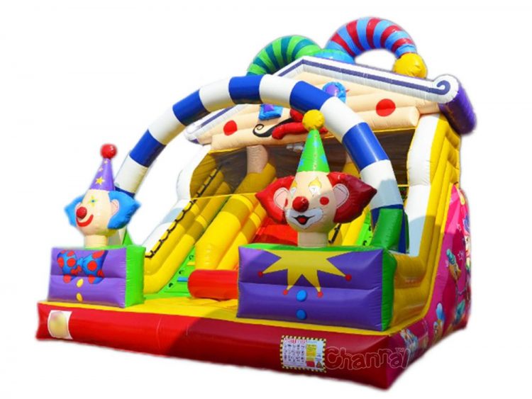 clown theme inflatable slide for sale