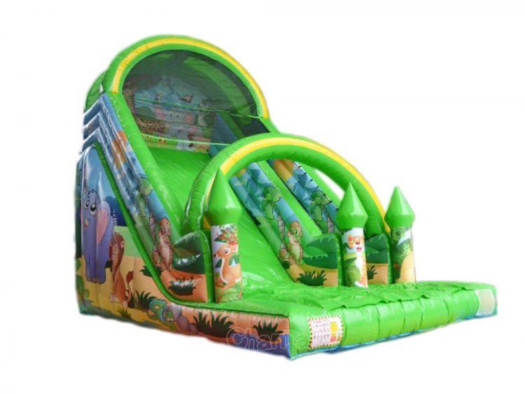 wild zoo theme inflatable slide