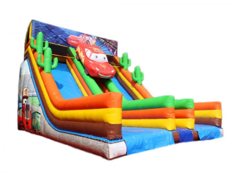 Disney cars film themed inflatable slide for sale