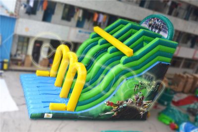 ninja turtles inflatable slide