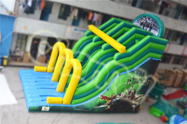 ninja turtles inflatable slide