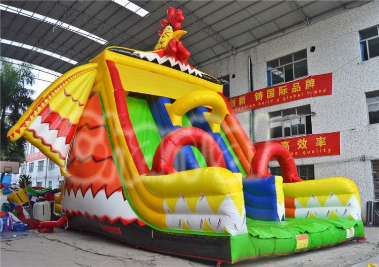 cock inflatable triple slides