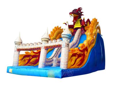 evil dragon inflatable slide