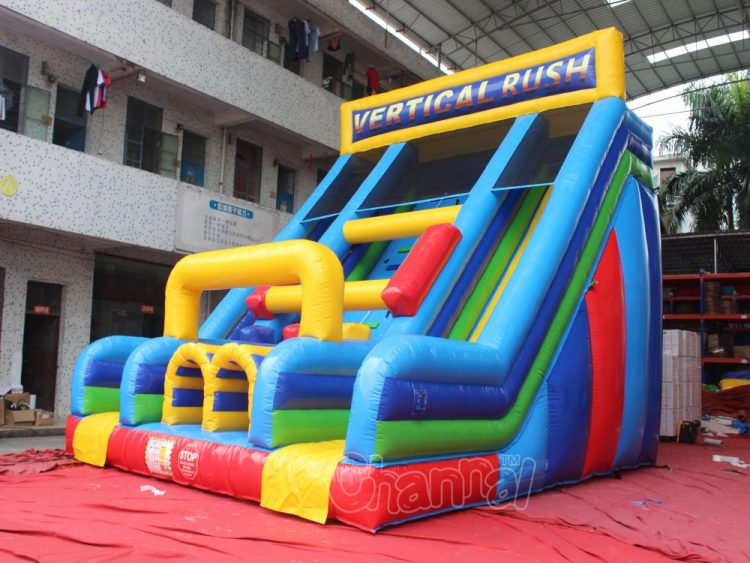 vertical rush inflatable slide