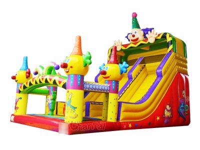 circus clown inflatable slide