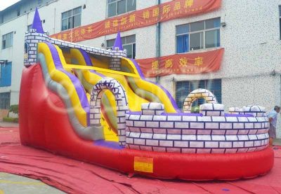 castle theme inflatable slide