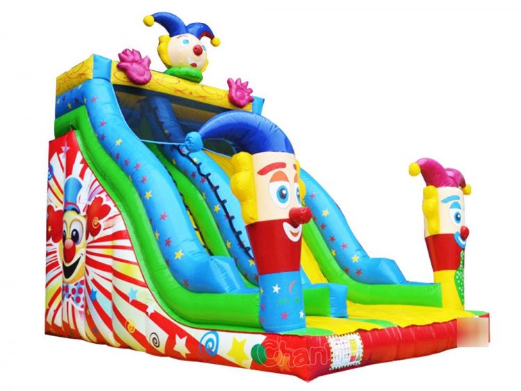 magic clown inflatable slide for birthday party