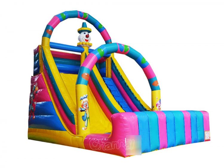 party clown inflatable slide for kids special days